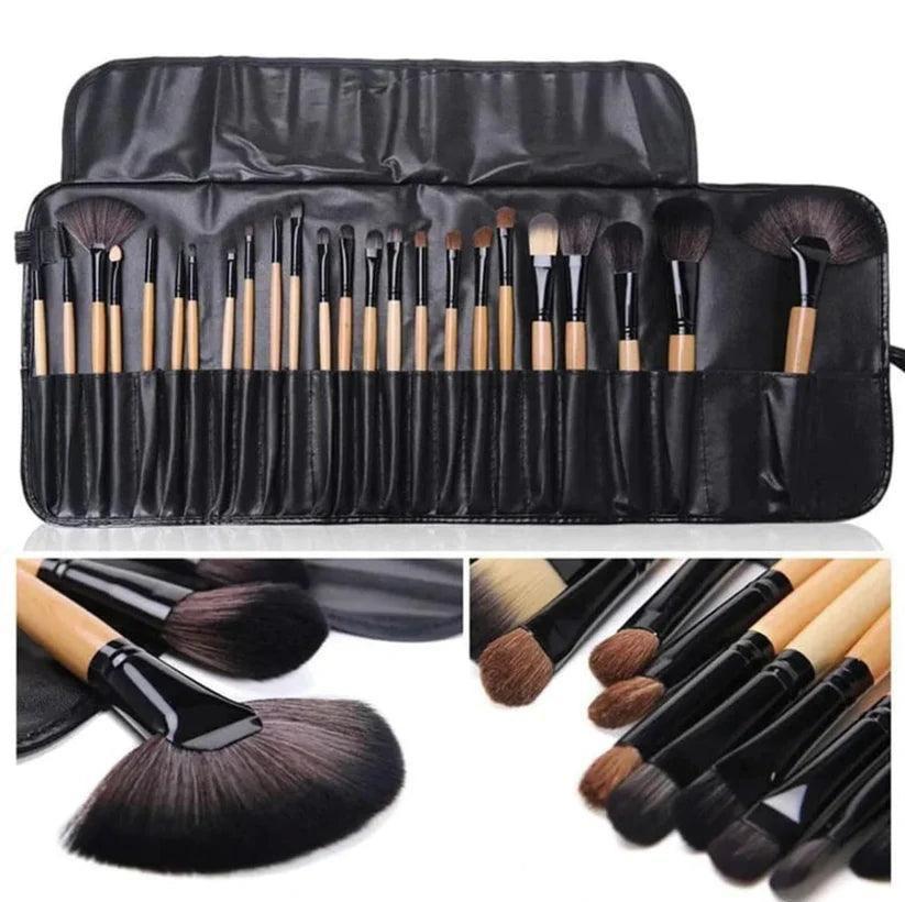 24-Piece Professional Makeup Brush Set – Soft, High-Quality Brushes for Face & Eyes