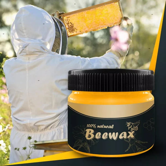 Wood Seasoning Beeswax Polish – Natural Wood Cleaner & Restorer for Furniture Shine
