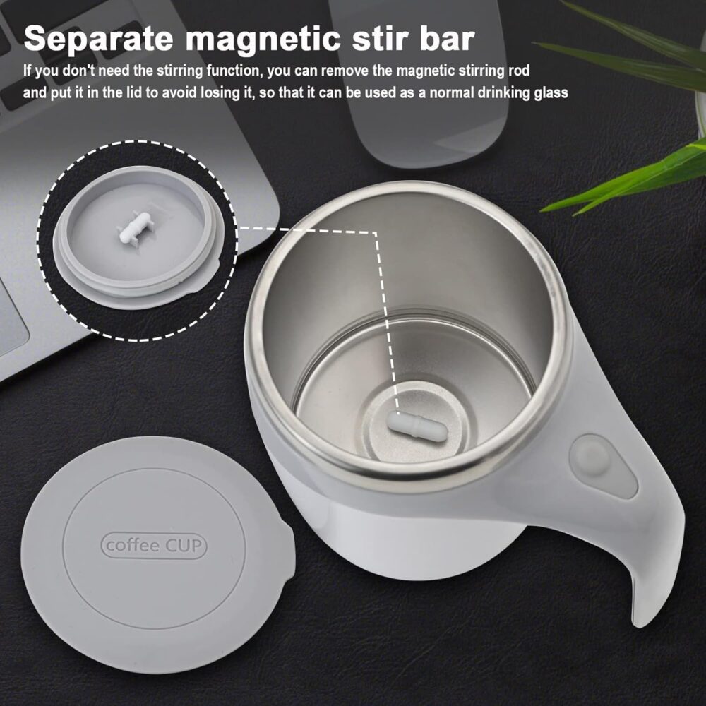 Automatic Stirring Coffee Mug – Self-Stirring Mug for Coffee, Tea & Hot Drinks