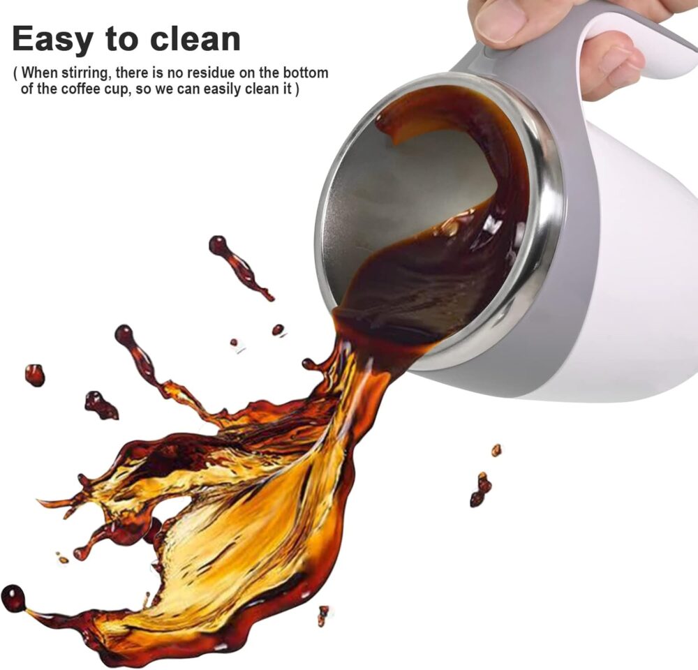 Automatic Stirring Coffee Mug – Self-Stirring Mug for Coffee, Tea & Hot Drinks